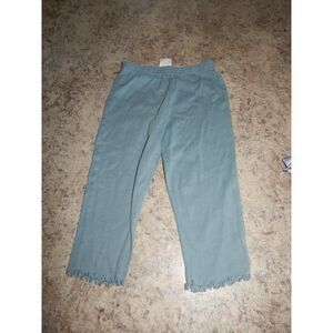CARTER'S CHILD OF MINE infants 24 month dusty teal green blue lettuce edge pants